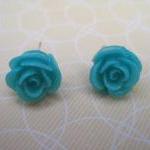 Turquoise Flower Post Earrings